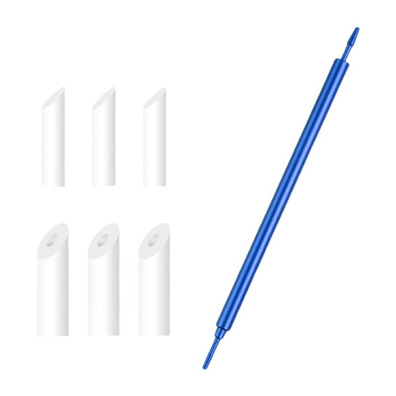 

Precise Metal Swab Wiping Rod Polishing Stick for Enhances Model Painting & Seamless Line Application in Craft Projects синий