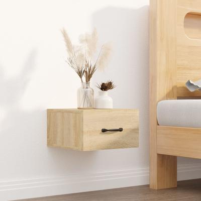 Vidaxl Hanging Bedside Cabinet, Sonoma Oak, 35X35X20 Cm