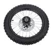 14 Inch Dirt Bike Front Wheel Assembly 60 100 14 2.5 14 Tire Inner Tube 12mm Rim Axle with Brake Rotor for 125 140 150