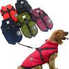 Pet Clothes Dog Cotton Jacket Winter Waterproof Jacket with Built-in Harness Dog Winter Coat