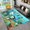 Tappeto Tappeto Carino Cartone Animato Barnacles degli Octonauts per Soggiorno Camera da Letto Decorazione Casa, Tappetino Antiscivolo per Divano Zerbino Regalo Bambini