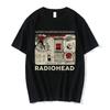 Retro Rock Band T-Shirt R-radiohead Men T-shirts Hip Hop The Bends Music Album Print Tee Shirt Oversize Top Daily Streetwear Tee