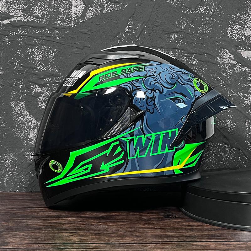 JIEKAI Motorcycle Helmet Men Full Face Casco Moto Double Visor Racing Motocross Helmet Motorbike Capacete Moto Helmets