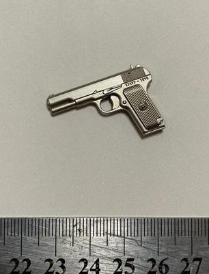 Toy Hobby Scale Action Figure Silver Metal Gun Pistol Model [TOYBARJAPAN] 1/6 Accessory/Military