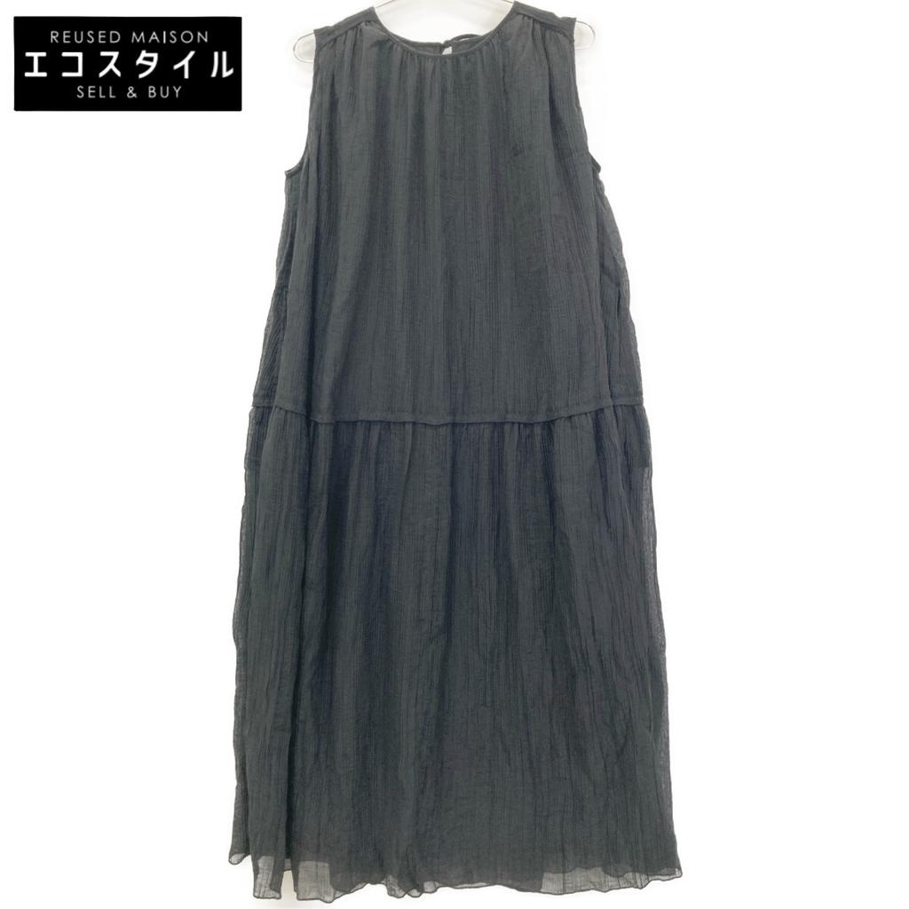 KURASHI&Trips PUBLISHING Excellent Condition, Random Pleated Sleeveless Dress That Sways In the Summer Breeze Dress M blackUsed
