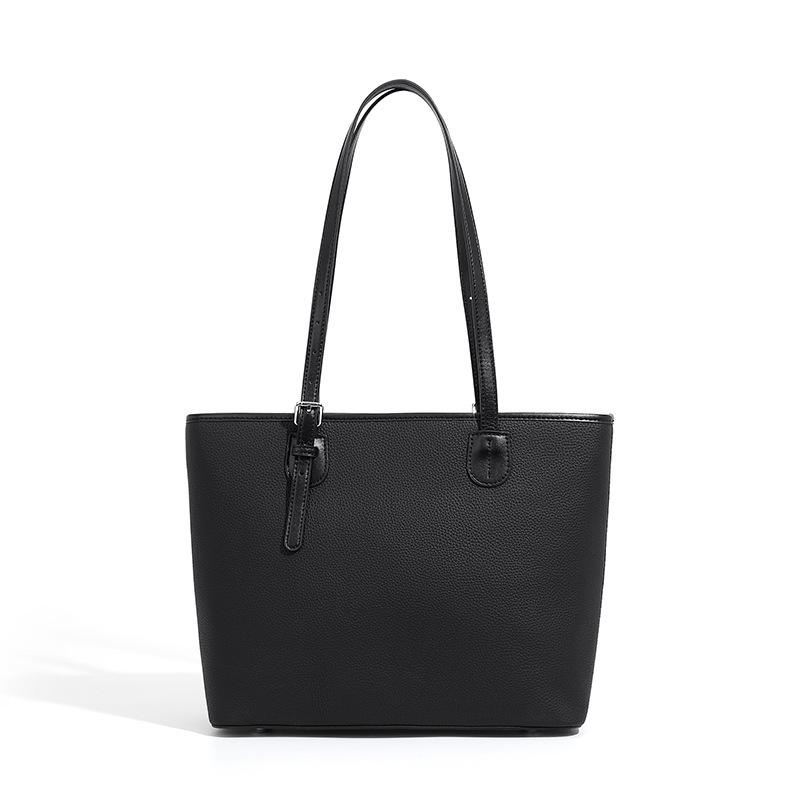 Large-capacity Tote Bag for Women, Genuine Leather, 2025 Spring/summer New Model, High-end Niche Shoulder Bag, Fashionable and Versatile Bucket Bag