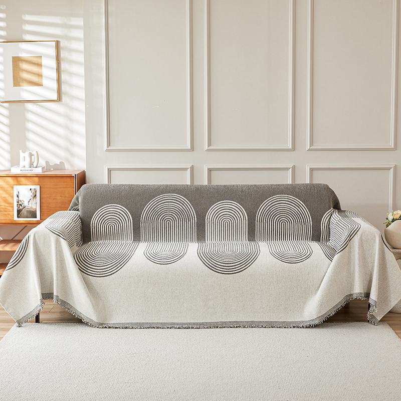Pătură de Sofa Chenille Multifuncțională Culoare Solidă Husă Mobilier Material Durabil Rezistent la Praf Anti-zgârieturi Decor Acasă Living