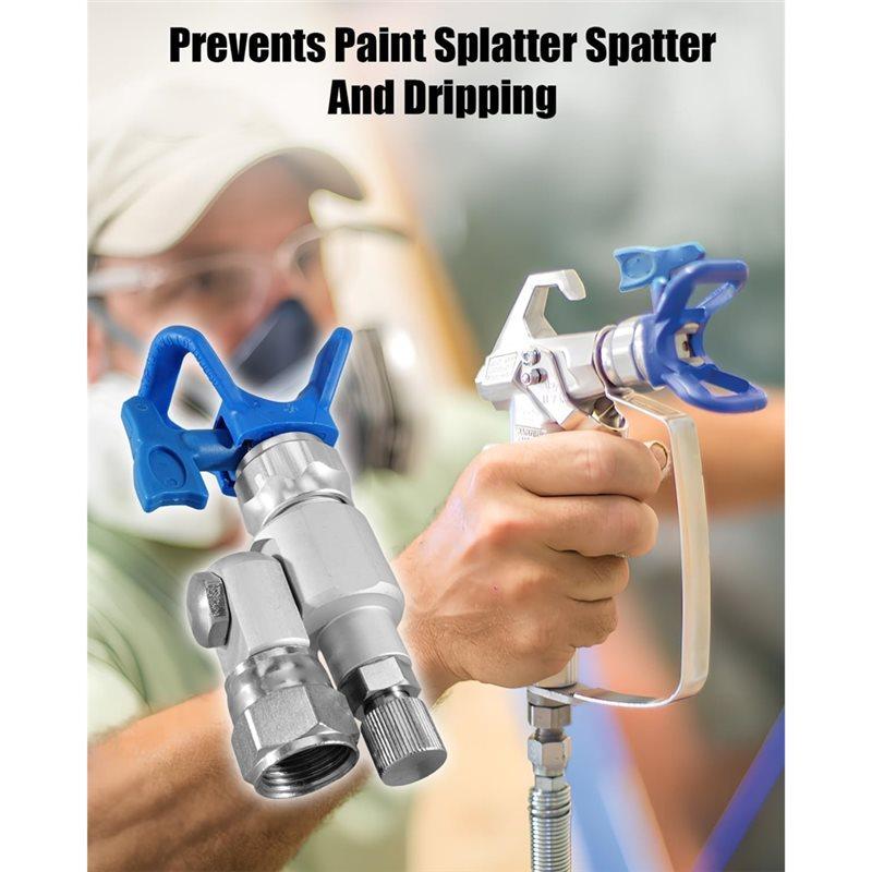 Premium-Anti-Spilling Dual-Pressure Swivel Valve 180° Rotation 287030 Airless Paint Sprayer Joint Compatible 7/8In