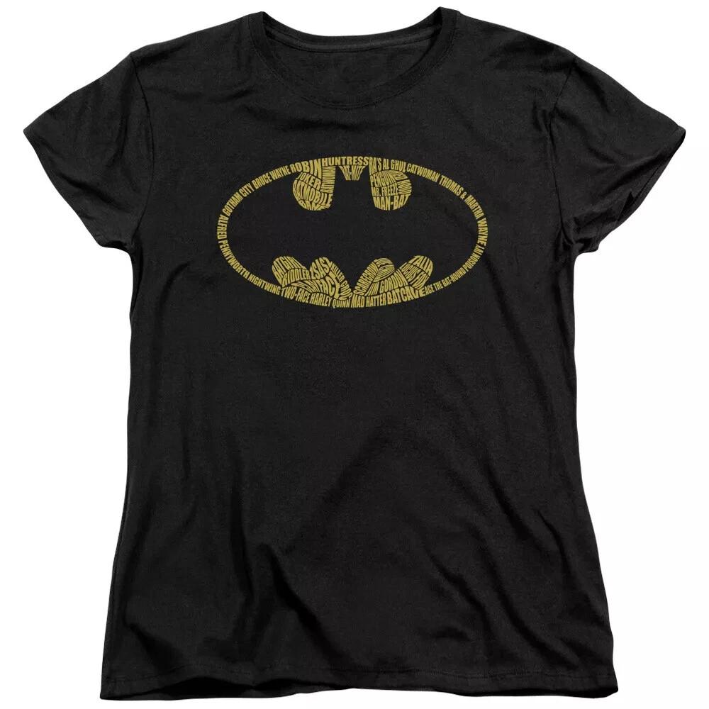 Batman  Words In Logo  Women s T-Shirt S
