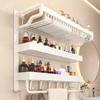 No-Drill Space Aluminum 3-Tier Towel Rack & Storage Shelf