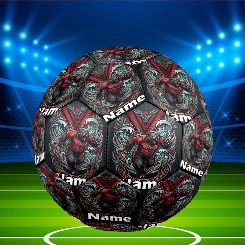 Custom Name Personalized North Sydney Bears Print Size 5 Soccer Ball Training & Match Football, for Team, Kicking, Gift for Football Enthusiasts