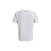 Under Armour Solid Color Round Neck Pullover Breathable Printed Short Sleeve T-Shirt Men Tops White 1370951-100