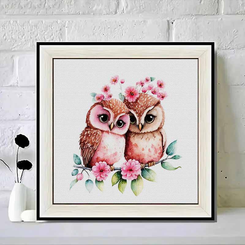New Arrival 5D DIY Full Circle Diamond Painting "Painted Owl" Embroidery Cross Stitch Home Decor Gift