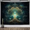 Celtic Tree of Life Tapestry Wall Hanging Room Decor Aesthetic Yoga Mats Landscape Tapestrys Wall Art Decorative Altar Cloths