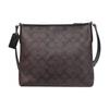 Coach File 26 Classic Monogram Logo Print Zipper Closure PVC Document Bag Women Shoulder Bag Dark-Brown 29210-IMAA8
