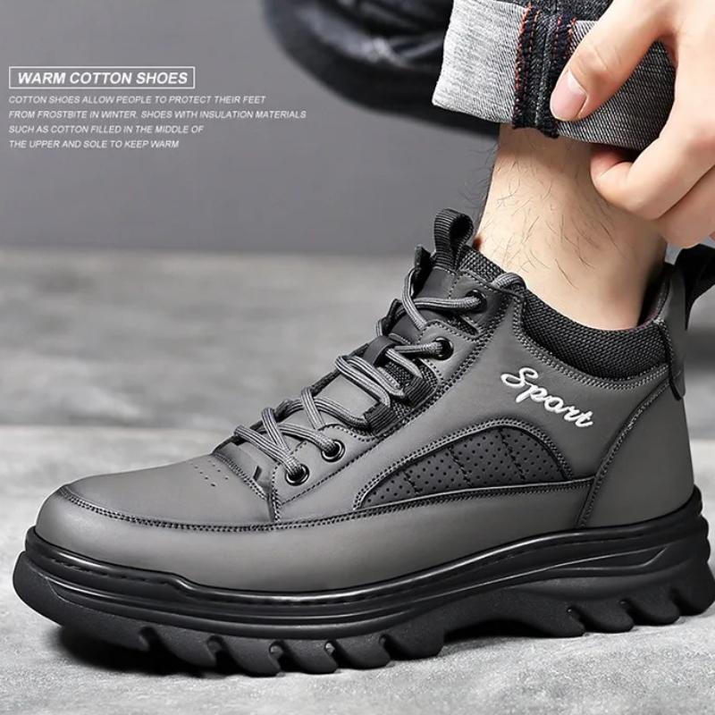 Winter Shoes Outdoor Keep Warm Cotton Boots for Men Fashion Casual Platform Shoes Man High Top New Designer Ankle Boot Man