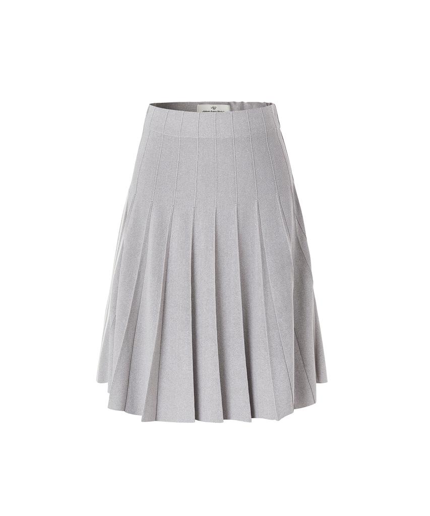 AOW Houndtooth Collar Knit Skirt
