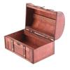 Wooden Storage Box European Style Retro Dust Prevention Vintage Jewelry Box for Desktop Decoration