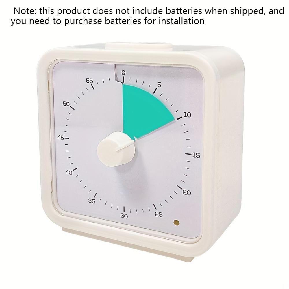 Timer visivo silenzioso da 60 minuti, strumento per l'autodisciplina, per studio, riunioni, esami, cucina, gadget multiuso, regalo di Natale