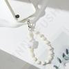 New candy color mobile phone chain DIY acrylic butterfly beaded mobile phone case pendant chain
