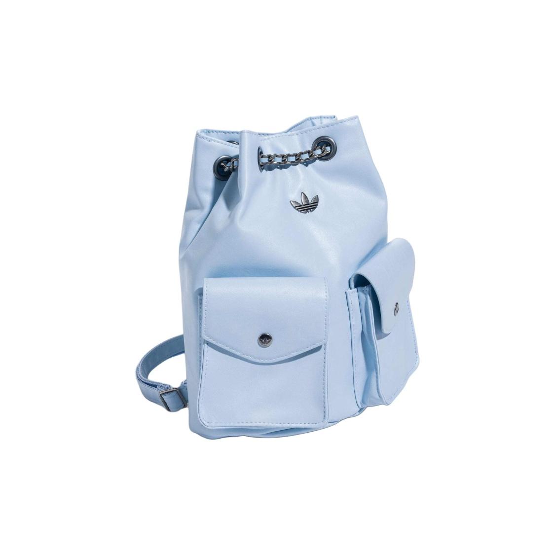 Adidas Originals Artificial Leather Backpack Regular Womens Blue One Size синий