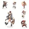 15cm Guilty Gear Anime Figure Bridget Baiken Faust Acrylic Standing Sign Happy Chaos Character Model Desk Decor Keychain Gift