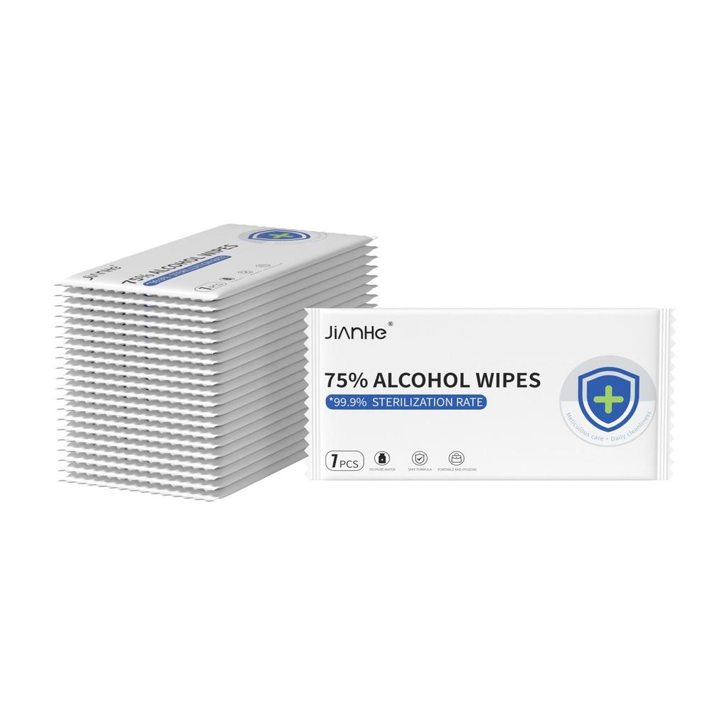 Portable 75% Alcohol Disinfection Wipes for Students - Disposable, Sterilizing, Stand-up Pack