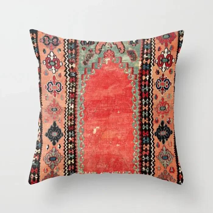 Persian Turkish Carpet Pattern Pillowcase Persian Cushion Case Home Decorative Lumbar Pillow Cover Sofa Car Cushion Cover Decor