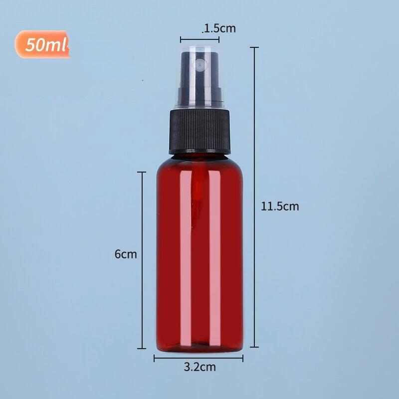 5pcs 10ml-100ml Black PET Spray Bottles-UV Protection Travel Refillable Containers for Alcohol,Cosmetics,Portable Fine Mist Sprayer Bottles