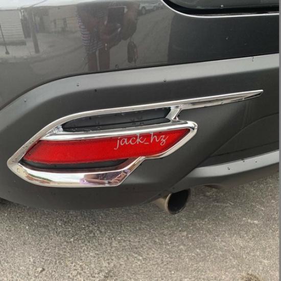 For 2016- Mazda CX-9 Chrome Rear Bumper Reflector Fog Light Cover Trims