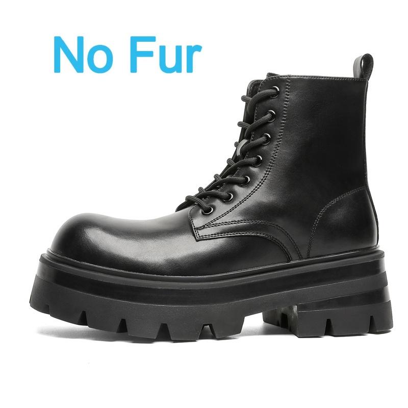 

Модные мужские повседневные кожаные зимние ботильоны в британском стиле, зимние плюшевые дизайнерские ботинки с толстой подошвой, модные прогулочные ботильоны-оксфорды 39