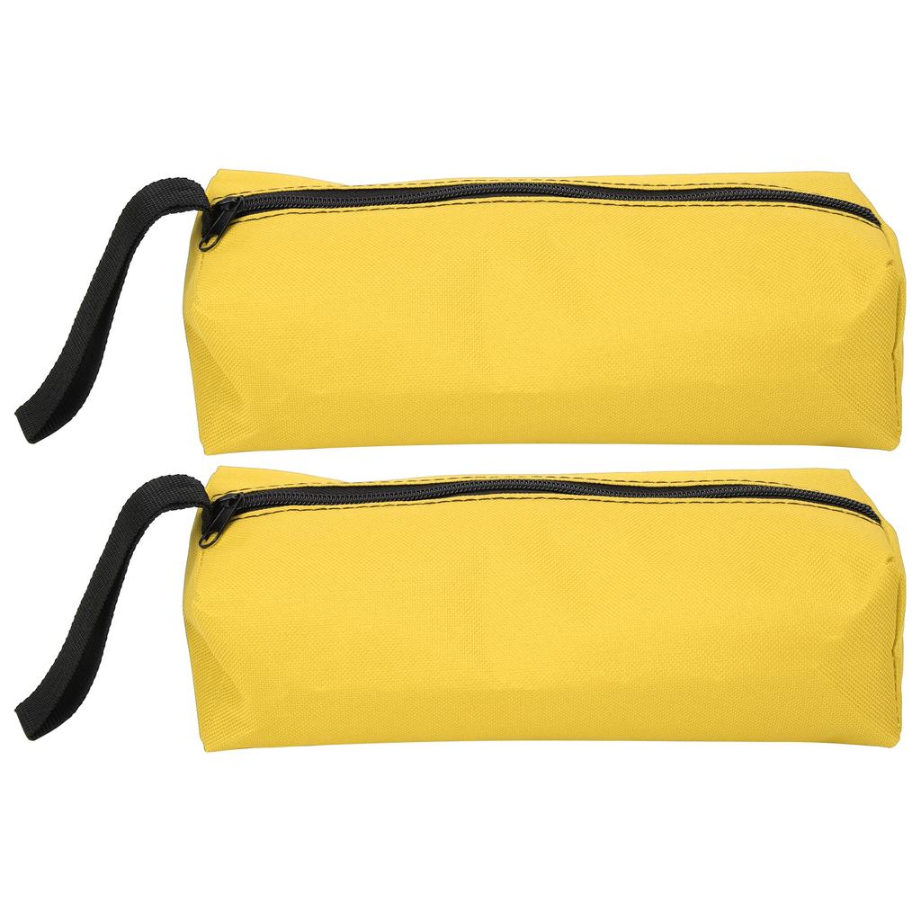 2pcs S Size Portable HandHeld Tool Storage Bag Repair Hand Tools Organizer with Wristband(Yellow )