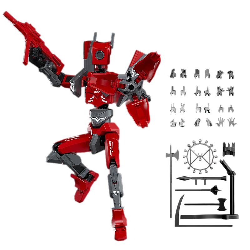 Mech T13 Action Figure Titan 13 Action Figure Dummy Lucky 13 Action Figure 3D Printed Multi-Jointed Movable Nova Action Figure