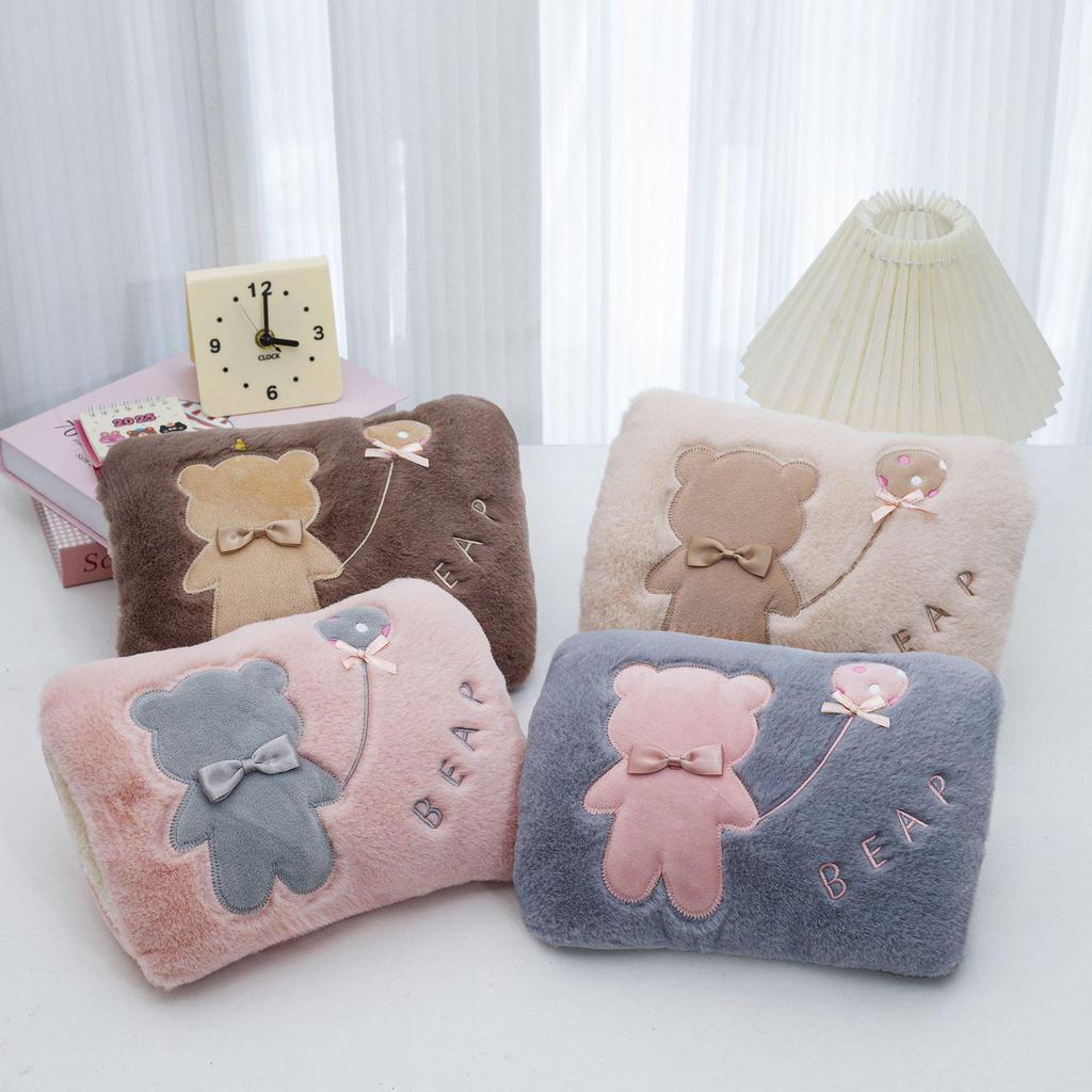 Automatická elektrická plyšová kreslená fľaša na horúcu vodu ohrievač rúk s bezpečnostným vypnutím