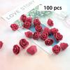 3cm Künstliche Blumen Handgefertigte Blumenmaterialien Schaumstoff Rosenköpfe Valentinstagsrose