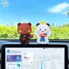 Bubu and Dudu Panda Bear Figure Doll Wedding Figurine Kawaii Action Toy Collection Ornaments for Fans Girls Children Gift