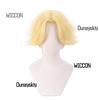 Hazbin Abel Neue Cosplay-Perücke Goldene Gespaltene Kurze Haare Perücke Cool Damen Herren Party Täglich Fans Geschenke Karneval Halloween