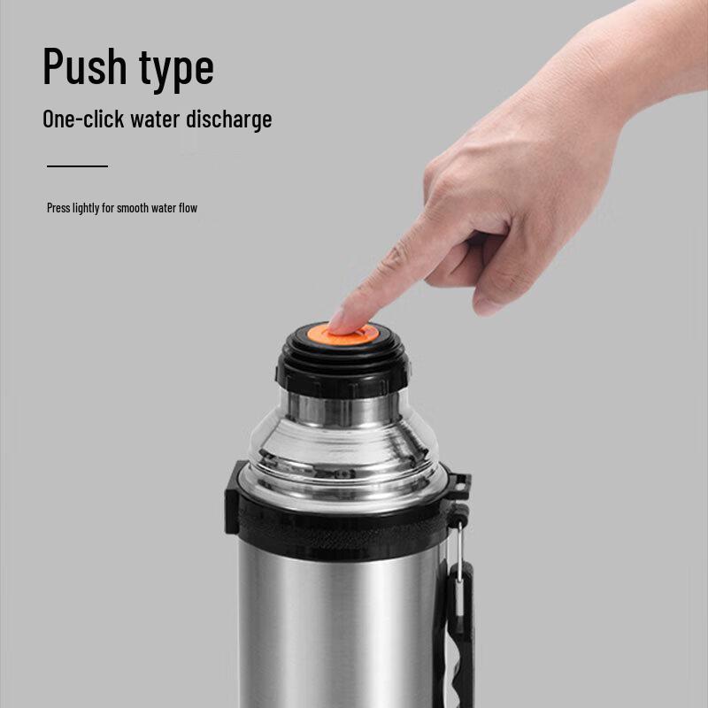 ZISIZ Large Capacity Vacuum Insulated Stainless Steel Thermos Bottle