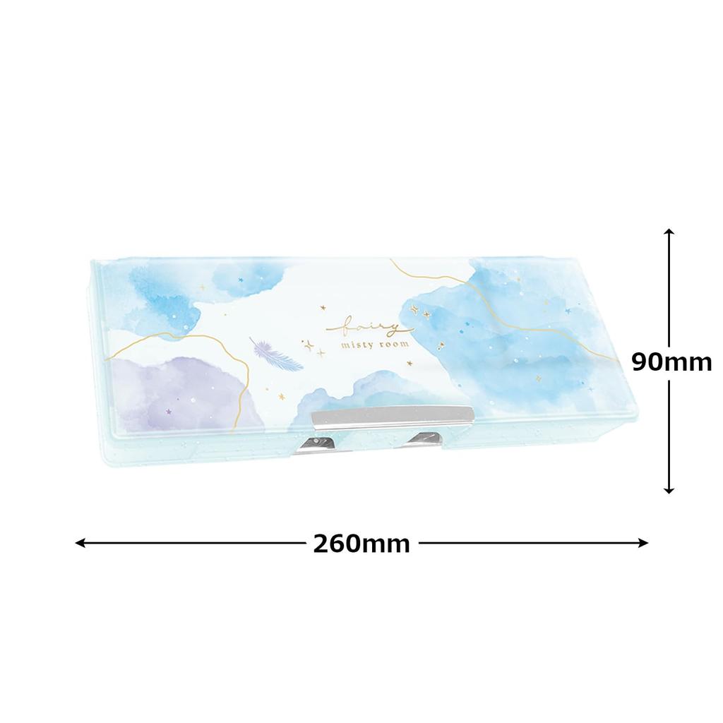 Estojo de Lápis Macio Coolia Fairy Misty Room Sheer Drop com um esquema de cores suaves em aquarela 932832, sofisticado,