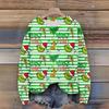 Long Sleeve Pullover Sweaters For Women O Neck Casual Cute Printing Knit Oversized Sweater