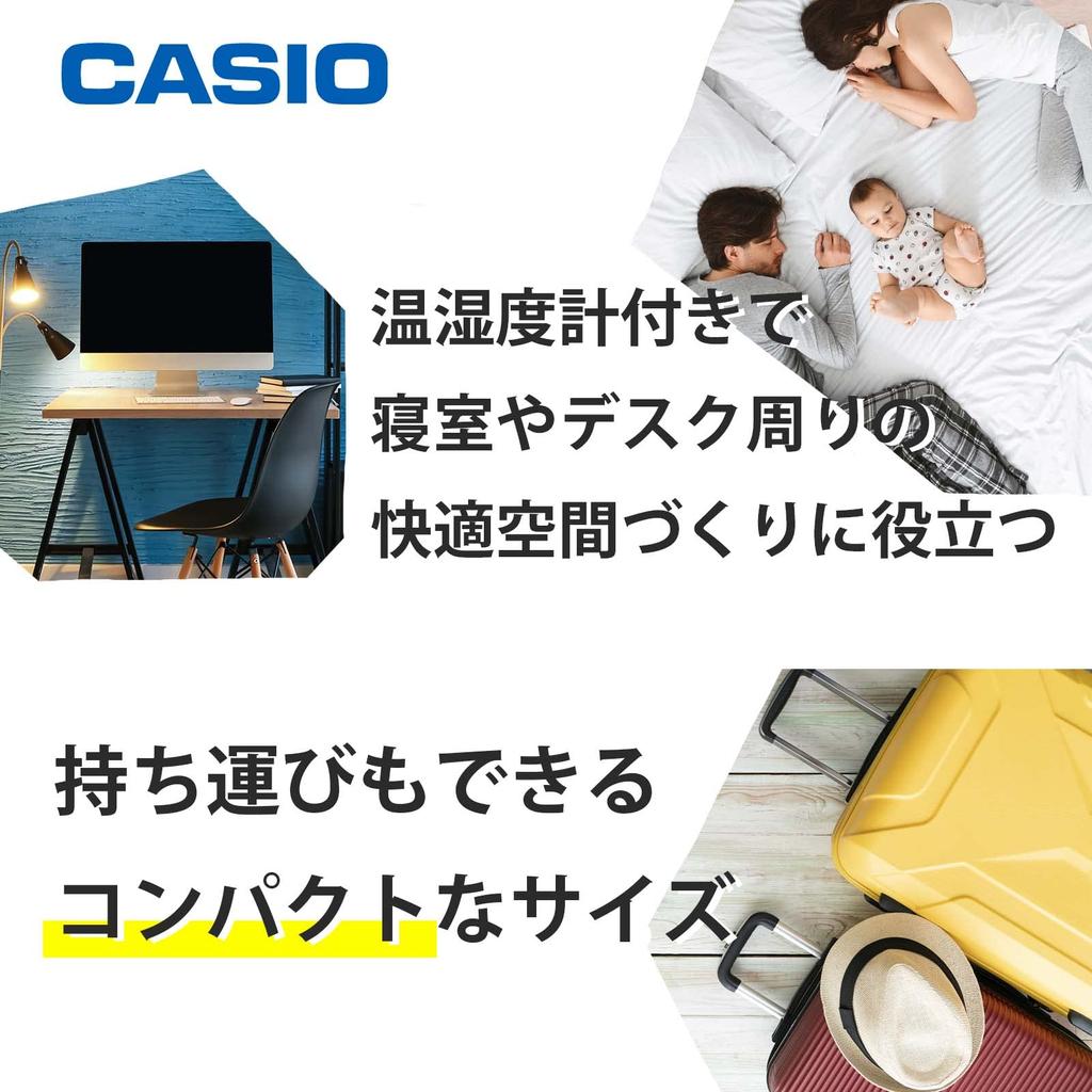 CASIO Alarm Clock Radio Pink Digital Small Snooze with Light DQD-805J-4JF