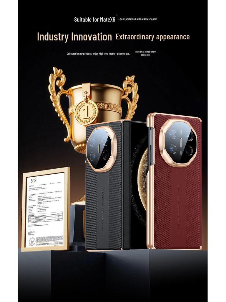Huawei Mate X6 Folding Screen Magnetic Protective Case, Anti-Fall, Dual-Axis, Full Coverage.