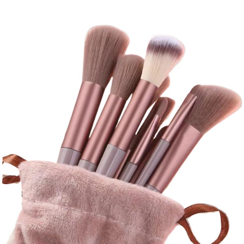 

Набор из 13 кистей для макияжа цвета матча: Кисти для теней, румян, тональной основы, подводки для глаз кофейный