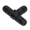 2 Stück T-Stück Abzweigdose Verbinder IP68 Wasserdicht 450V 16A 9?12mm 3-Wege-Kabelverbinder