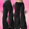 Retro Letter Print Casual Trousers Versatile Hot Girl Style High Street Harajuku Style Women's Casual Trousers