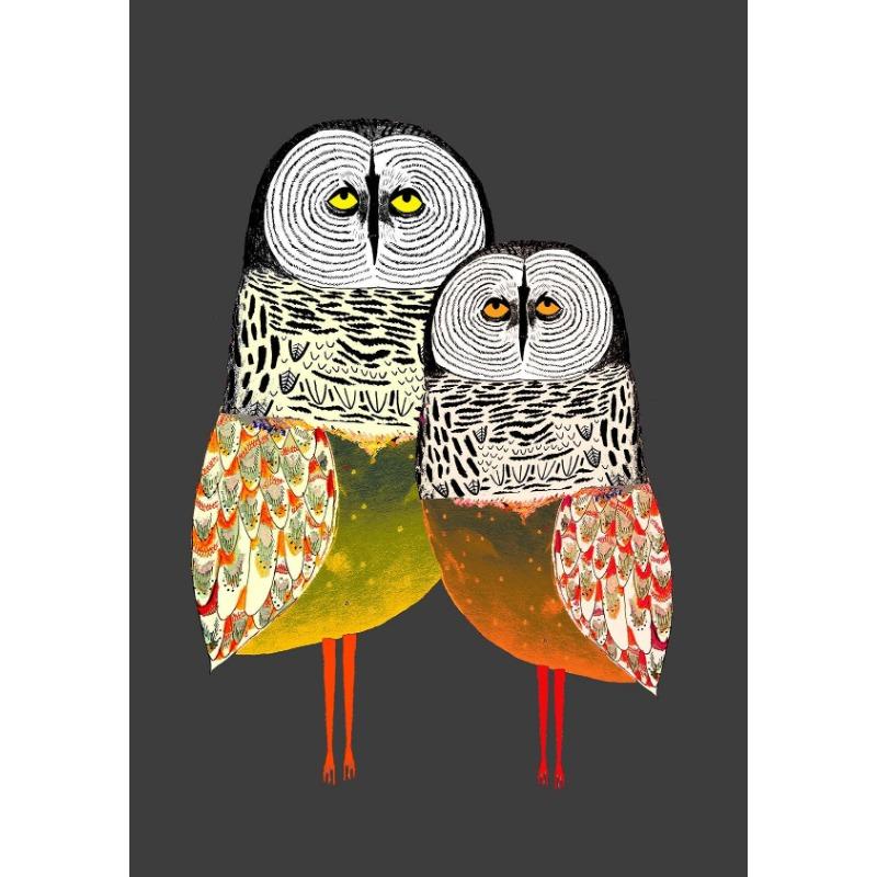 Abstract Colorful Magical Whimsical Owls Posters and Prints Canvas Printing Wall Art Picture for Living Room Home Decoration