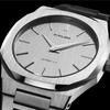 Authorized Distributor D1 Milano Watch UTBJ23 Ultra Thin Linen 40mm Stainless Steel Strap Silver [D1 MILANO] Men's [ULTRA THIN]