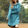 YYFS Women's Fashion Fall Winter Solid Color Print Long Sleeve Casual Dresses
