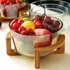 Nordic Heat-Resistant Glass Bowl - Creative Round Salad & Fruit Serving Dish