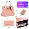 Bag Women's New Fashion Candy Color Handheld Women's Bag Crocodile Pattern Rhombus Silk Scarf Lock Shoulder Bag Crossbody Women's Bag